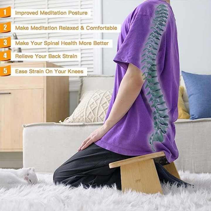 A Foldable Yoga Meditation Bench is a Versatile Tool That can Enhance Your Practice, Providing Support for Various Yoga Postures and Meditation - Image 4