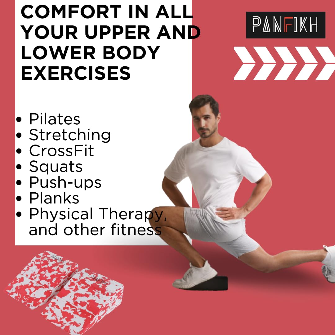 Yoga Wedge Blocks - Set of 2 Eco-Friendly Non-Slip Squat Wedges for Yoga, Weightlifting, and Fitness - Image 7