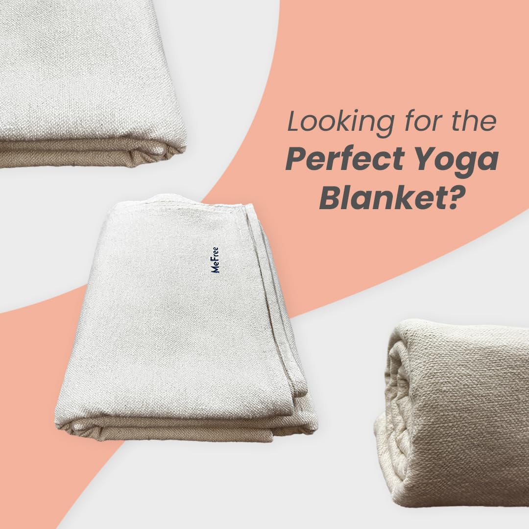 Iyengar Yoga Blanket | 100% Organic Cotton | Handloom Eco-Friendly Yoga Prop | Lightweight & Travel-Friendly | Ideal for Inversions, Backbends, & Meditation - Image 8