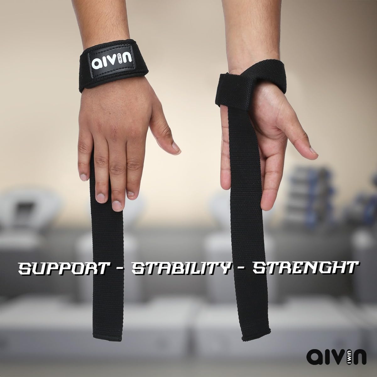 Assist Weight Lifting Straps with Padded Cuff Wrist Support For Gym Gym Accessories For Men For Women Wrist Strap For Gym Wrist Support Deadlift Strap Weightlifting Straps For Grip Gym Straps For Weight Lifting - Image 6