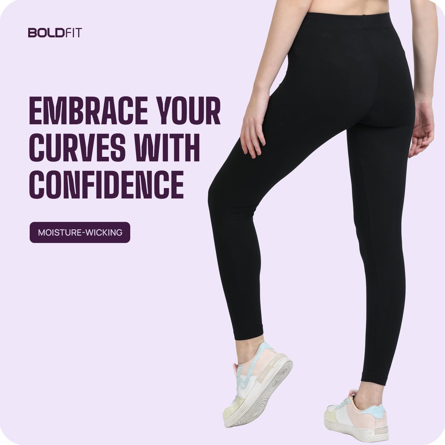 Boldfit Women's Stretchable Yoga Pants - Fitness Leggings, Multipurpose Track Pants, Gym Tights, Active Wear Lower - Image 4