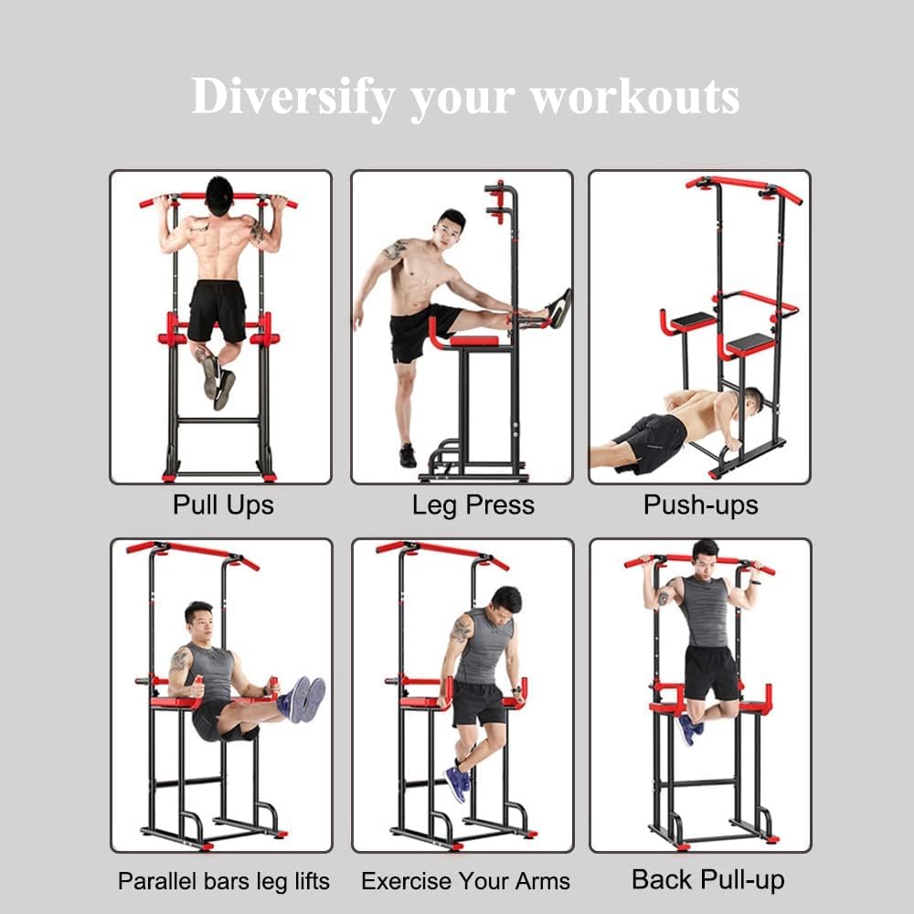 IRIS Pull Up Bar Dip Station Stand for Home or office Gym Strength Training Workout Equipment,adjustable pull up bar,suitable for whole famliy. - Image 4