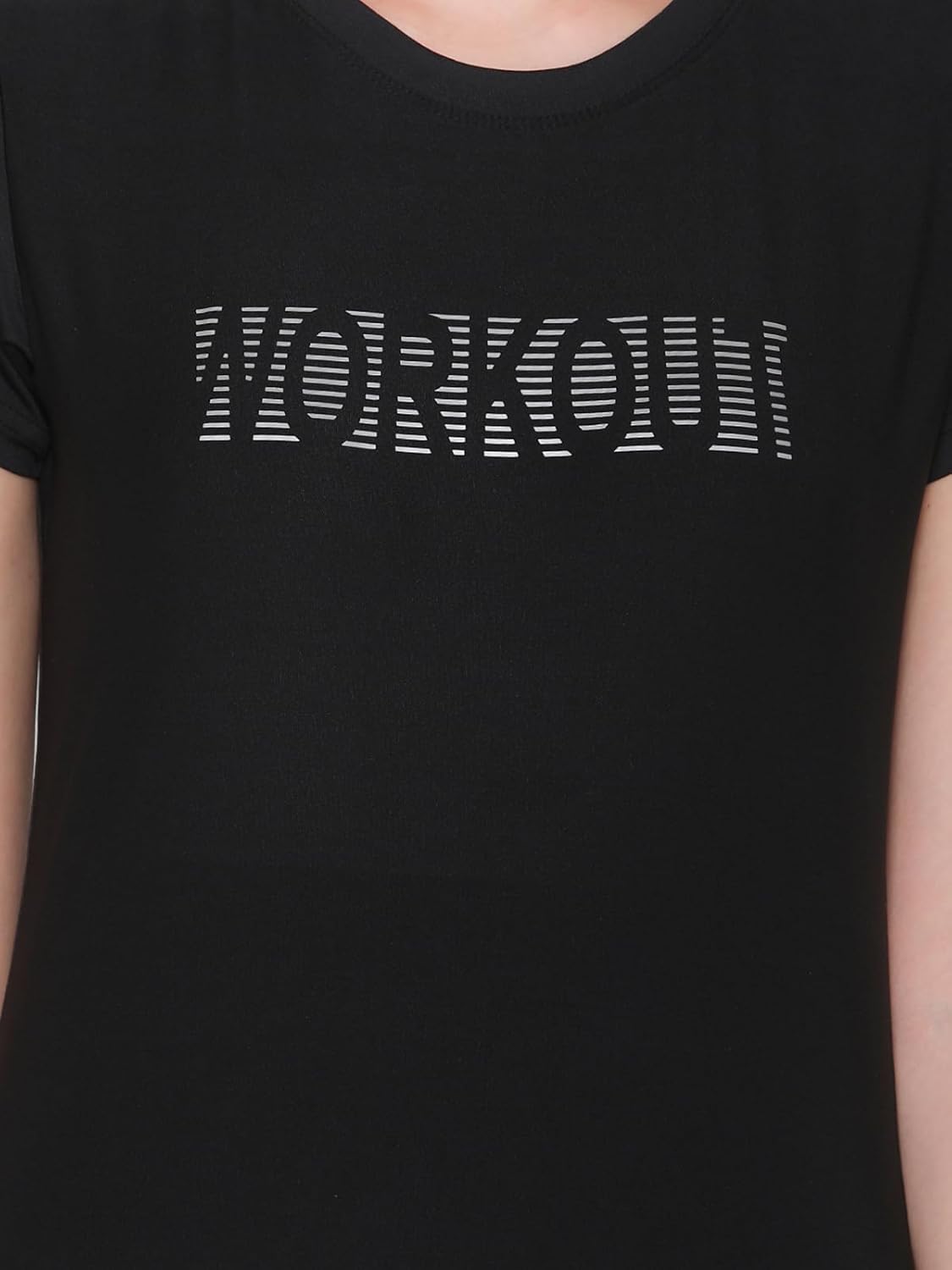 Clovia Women's Gym/Sports Text Print Activewear Regular Fit T-Shirt - Image 7