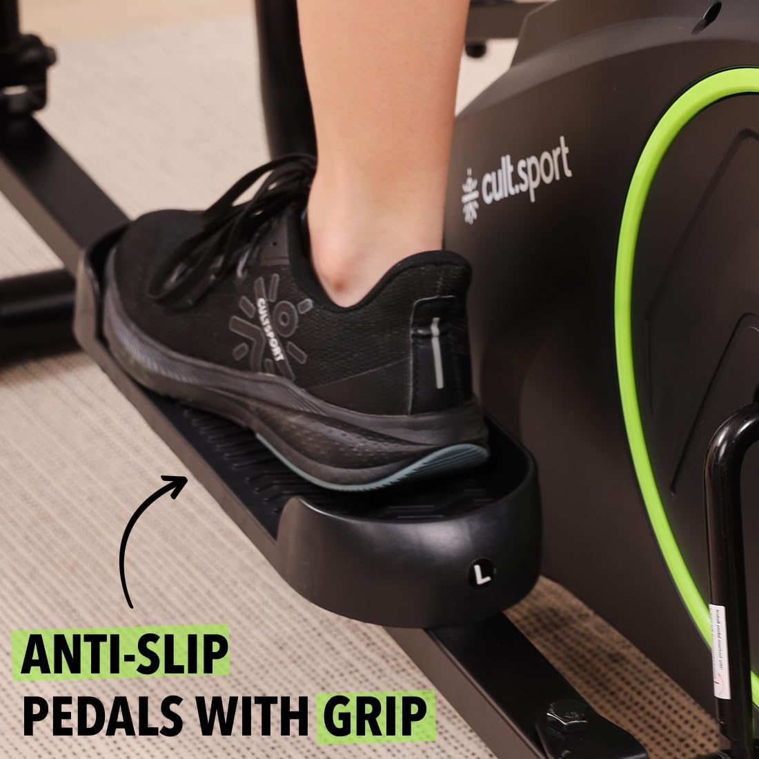 Cult.Sport smartcross Bern Elliptical Cross Trainer | Adjustable Seat | Max Weight: 120kg for Home Gym Fitness with 6 Months Warranty - Image 9