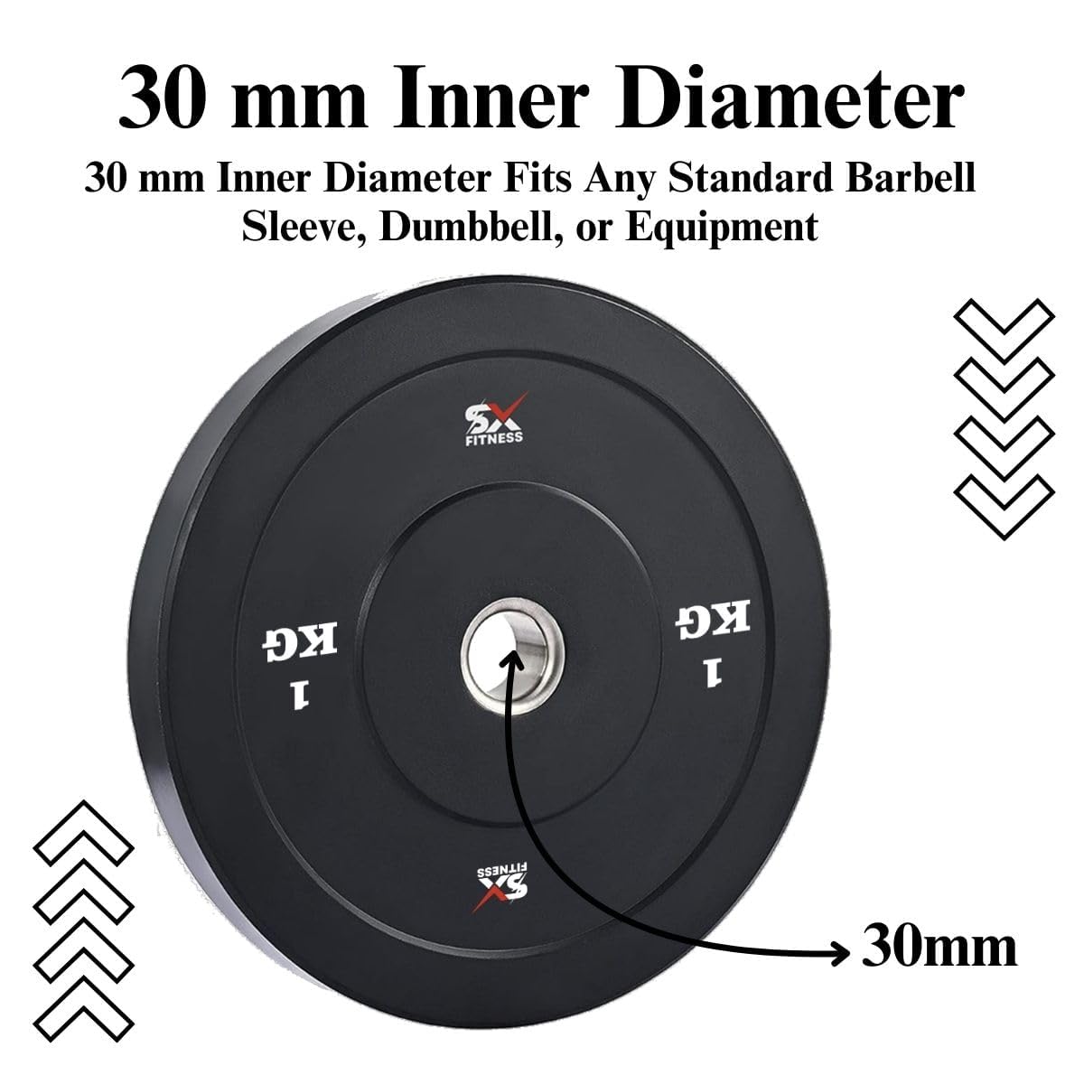 Fitness Spare Rubber Weight Plates Combo, Rubber Weight Plates for Home Gym Exercise & Fitness (14 KG) - Image 7