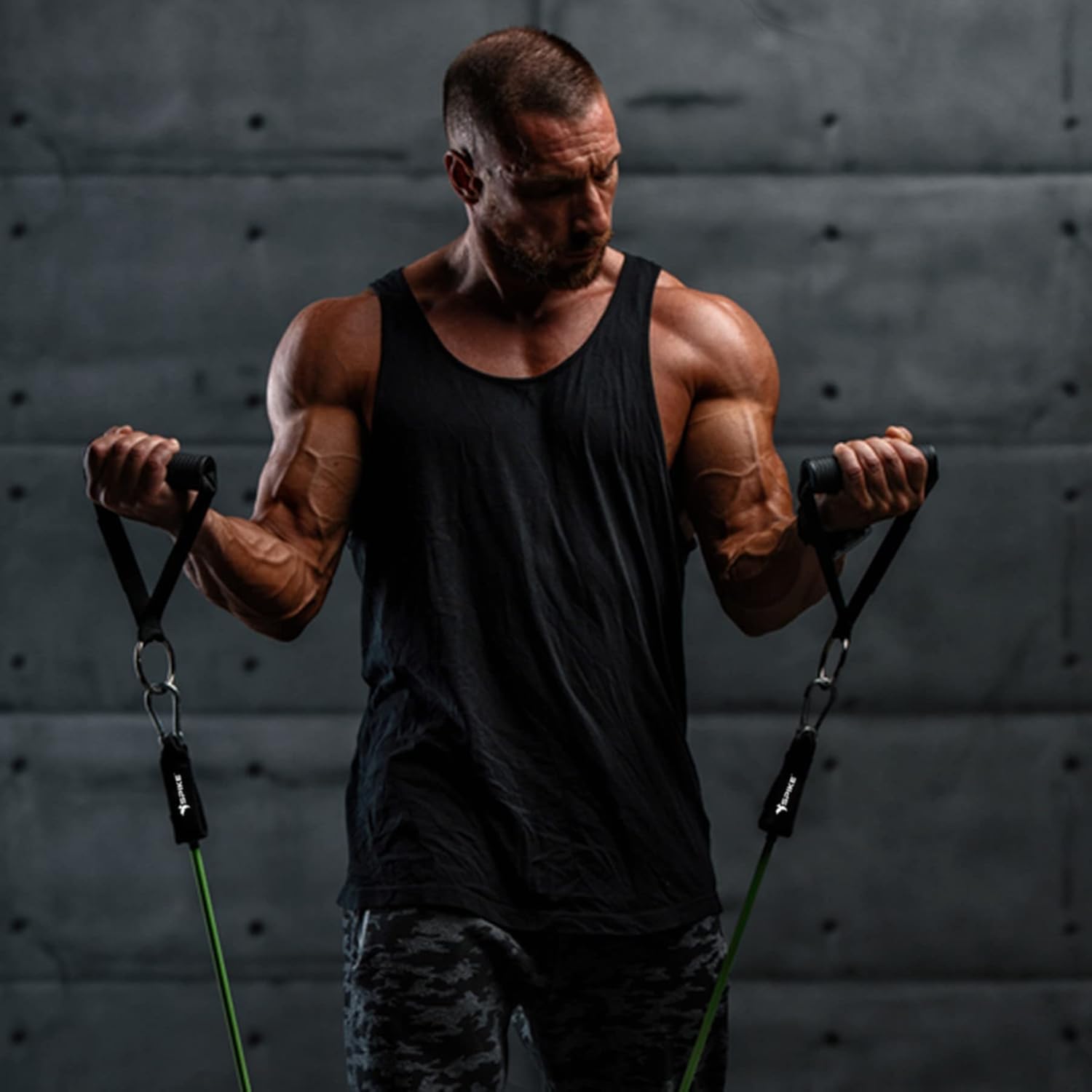 Spike Latex Resistance Band Set 11 in 1 for Men and Women for Home and Gym Exercise Pull Up Toning Bands (Spike Resistance Band Kit) - Image 7