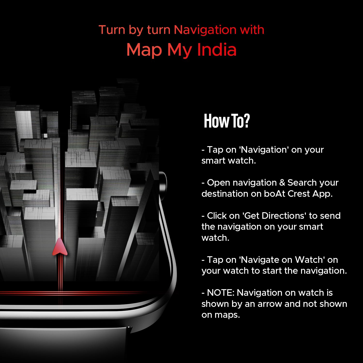 boAt Storm Call 3 w/TBT Navigation, Daily Activity Tracker, DIY Watch Face Studio,700+ Active Modes, 1.83" (4.6 cm) HD Display Fitness Smart Watch for Men & Women(Active Black) - Image 3