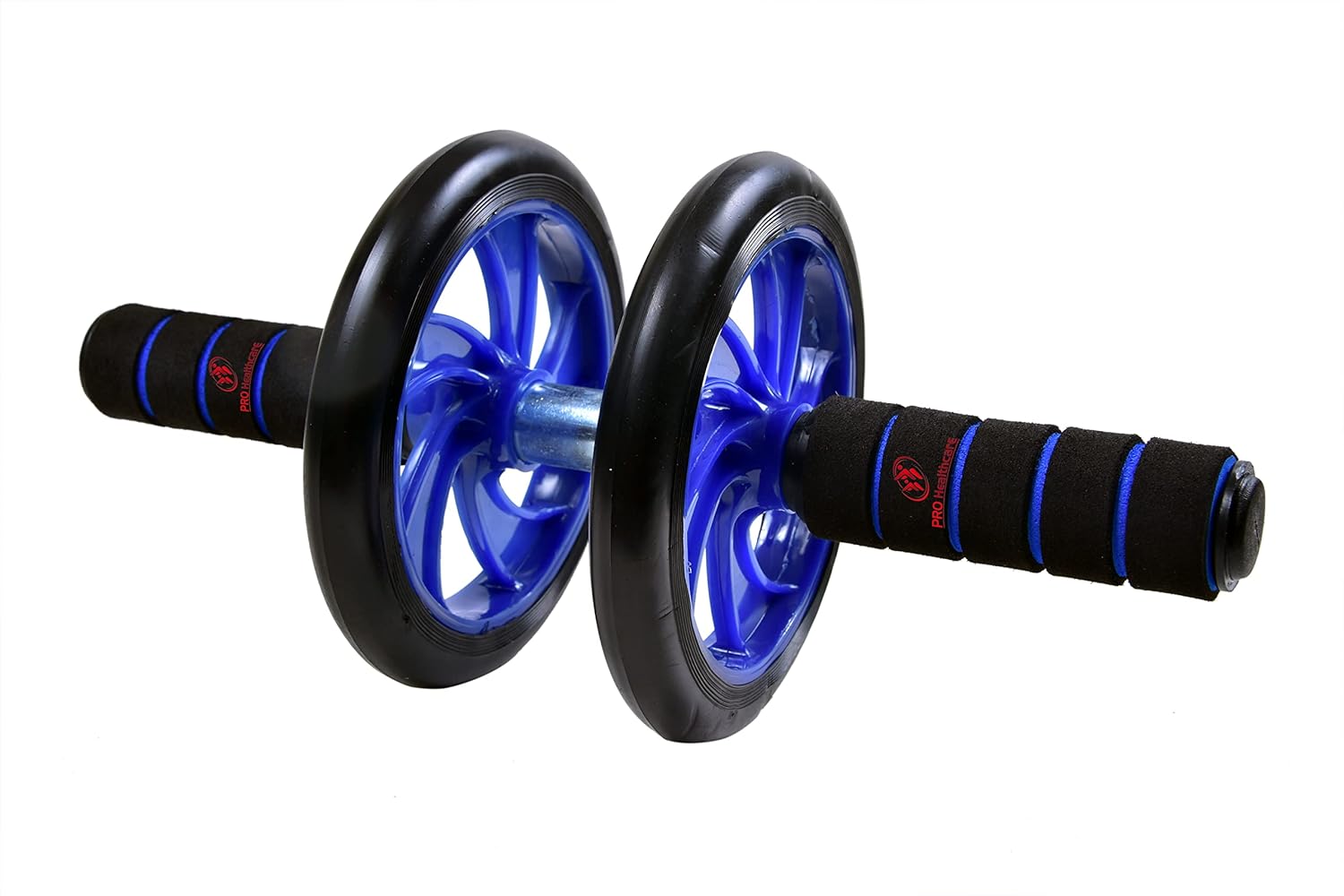 Anti Skid Double Wheel Total Body AB Roller Exerciser for Abdominal Stomach Exercise Training with Knee Mat Steel Handle Unisex | Dual Wide Ab Roller Wheel for Abs Workouts - Image 4