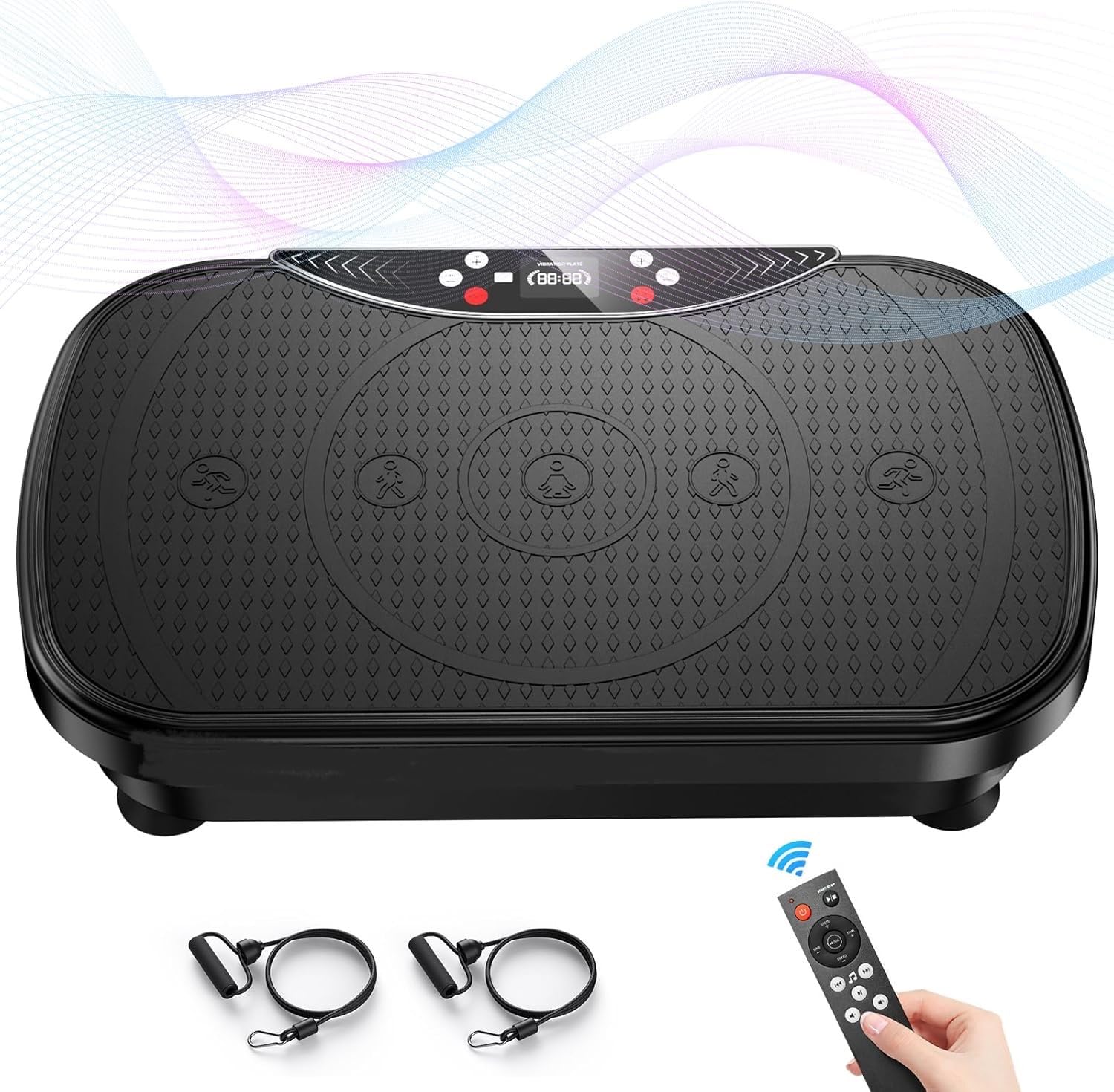 SOBO Crazy Fit Vibration Plate for Home Weight Loss Exercise Machine with Different Programs Full Body Exercise Oscillation Fitness Workout 1 Year Warranty - Image 3