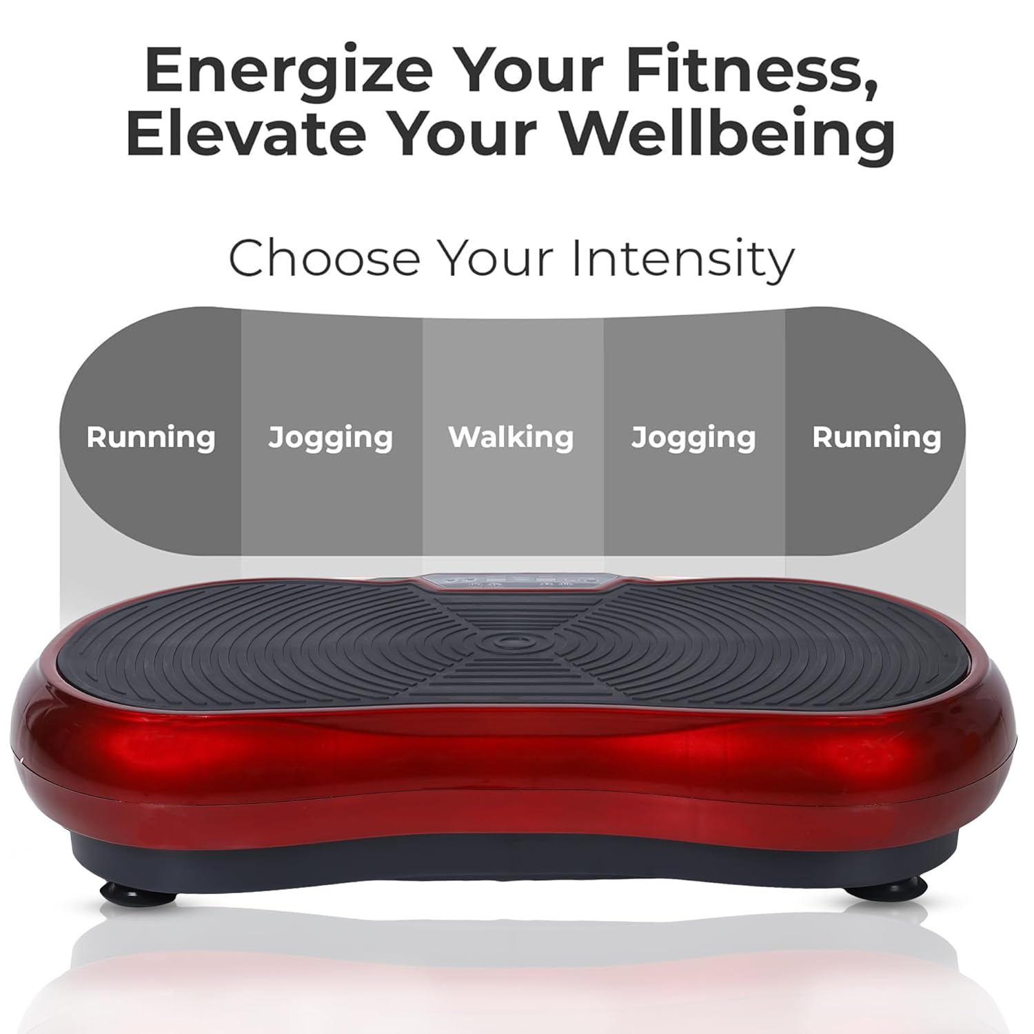 SOBO Crazy Fit Vibration Plate for Home Weight Loss Exercise Machine with Different Programs Full Body Exercise Oscillation Fitness Workout 1 Year Warranty - Image 5