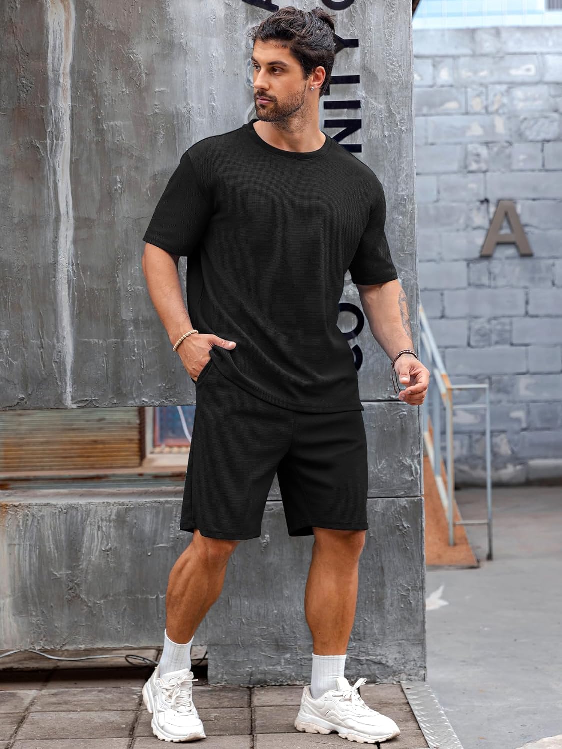 Vogaan Men's T-Shirt and Shorts Set | Top & Shorts Night Suits Set | Night Wear for Men - Image 4