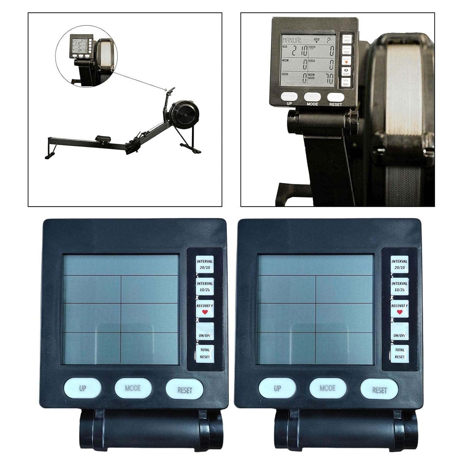 Multifunction Rowing Machine Monitor Screen App for Exercies Parts A | Fitness Running & Yoga | Cardio Equipment | Rowing Machines - Image 5