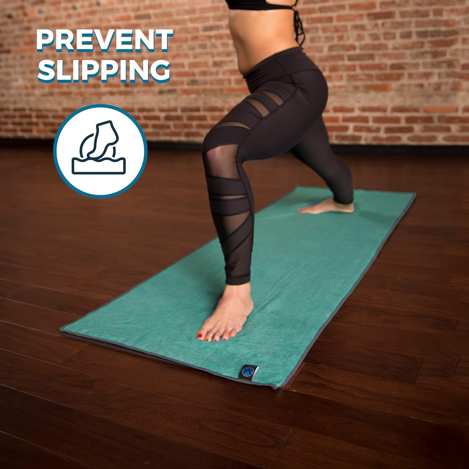 Towel 24 x 72 - Microfiber Non Slip Yoga Mat Towel - Skidless Grip, Ultra Soft and Sweat Absorbent - Image 5