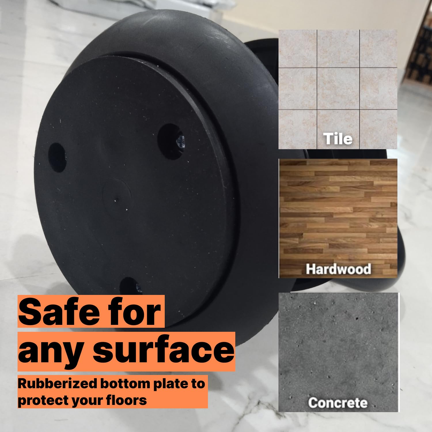 Burnlab Adjustable Kettlebell with 7 Weight Levels from 10-40 lbs. Perfect for Abs, Arms, Legs, (9 KG (White & Black)) - Image 8