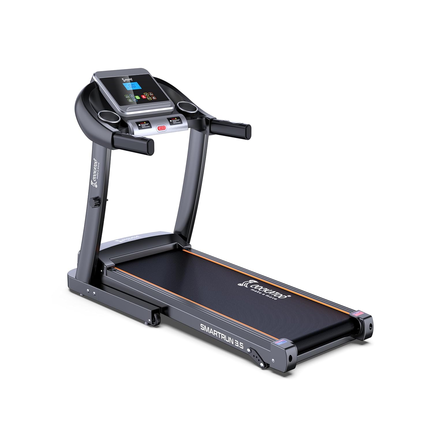 Cockatoo SmartRun3.5 3.5HP Peak DC Motorized Treadmill for Home, with 3 Level Manual Incline, Max Speed 16 Km/Hr, Max User Weight 120Kg,(DIY, Do It Yourself Installation) - Image 2