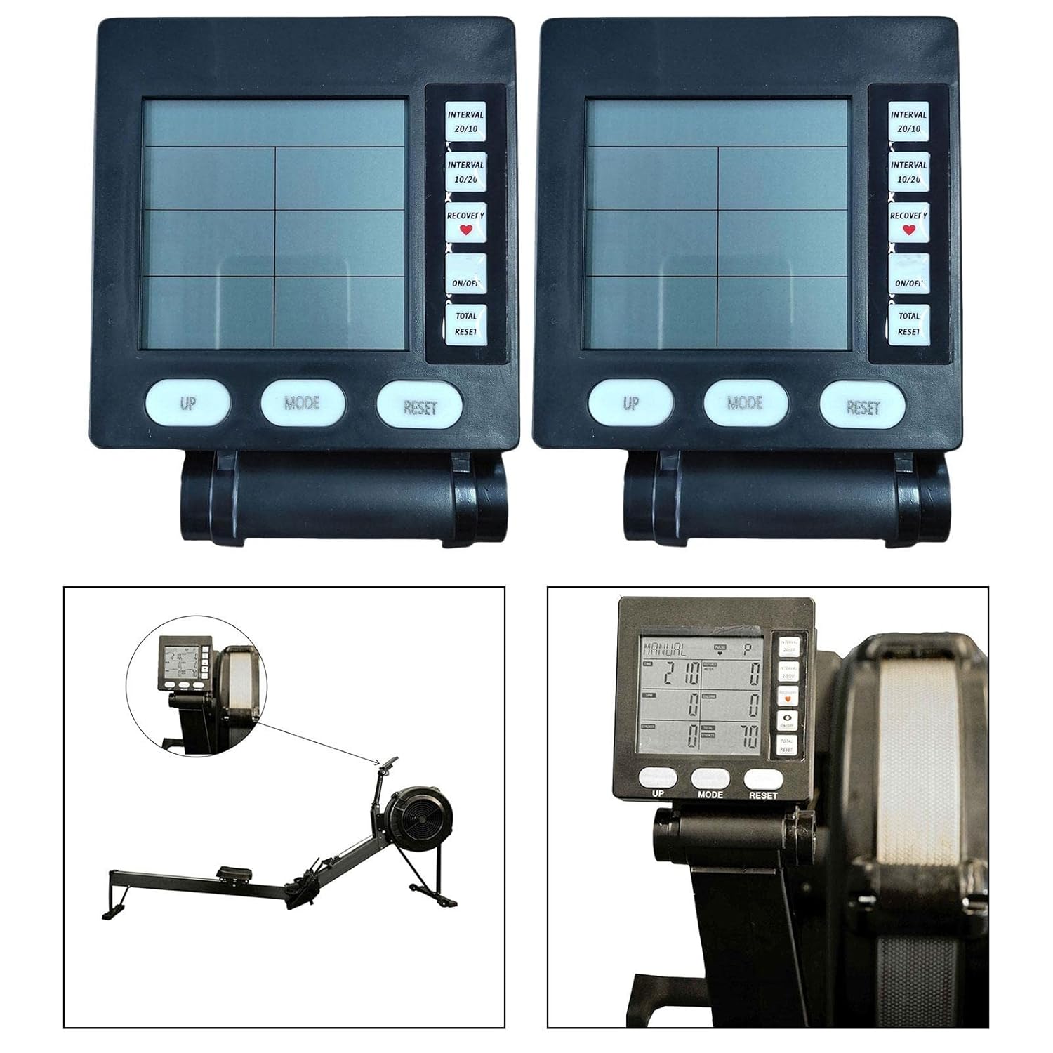 Multifunction Rowing Machine Monitor Screen App for Exercies Parts A | Fitness Running & Yoga | Cardio Equipment | Rowing Machines - Image 4