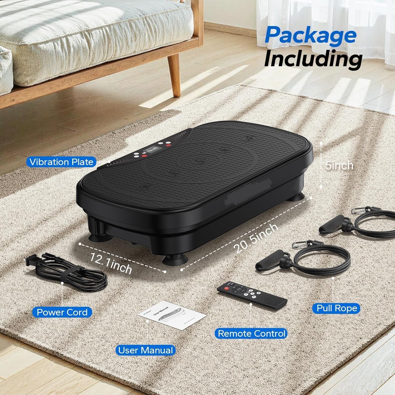 SOBO Crazy Fit Vibration Plate for Home Weight Loss Exercise Machine with Different Programs Full Body Exercise Oscillation Fitness Workout 1 Year Warranty - Image 11