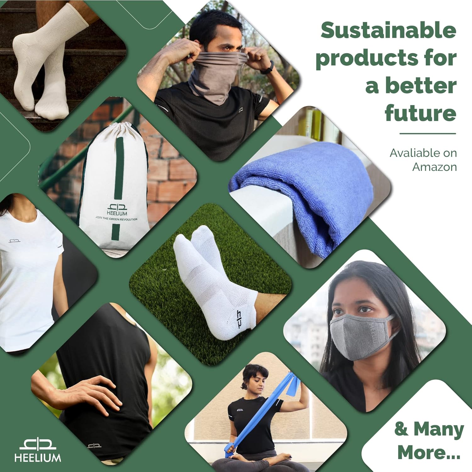 HEELIUM Bamboo Bath Towel | Lightweight & Quick Drying | Ultra Absorbent Towel | 140 x 70 cm - 400 GSM | Pack of 2 - Iris, Grey - Image 8