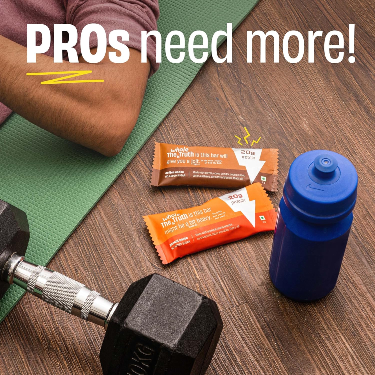 High Protein All in One 20g Protein Bar - Pack of 5 x 67g each - No Added Sugar - No Preservatives - No Artificial Flavours - All Natural - Image 5