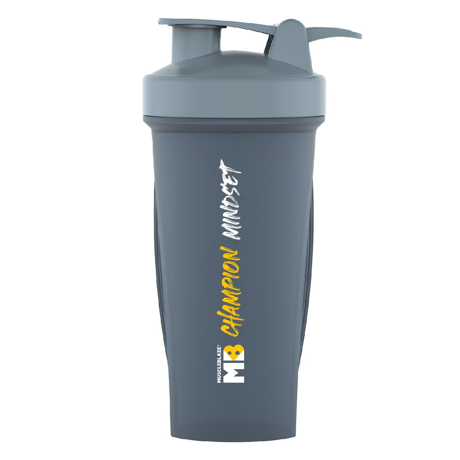 Muscleblaze Champion Shaker Series, Grey, 650 Ml, Sipper Bottle With Whisk Ball, 100% Leakproof, Bpa Free Protein Shaker Bottle - Plastic - Image 2