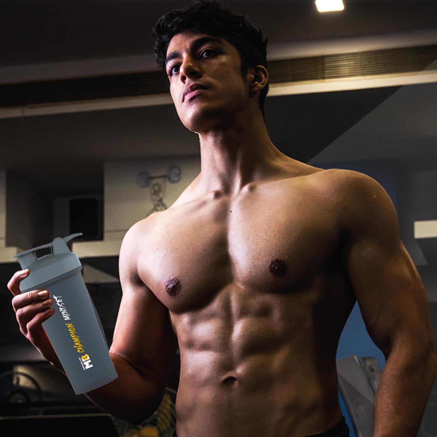 Muscleblaze Champion Shaker Series, Grey, 650 Ml, Sipper Bottle With Whisk Ball, 100% Leakproof, Bpa Free Protein Shaker Bottle - Plastic - Image 7