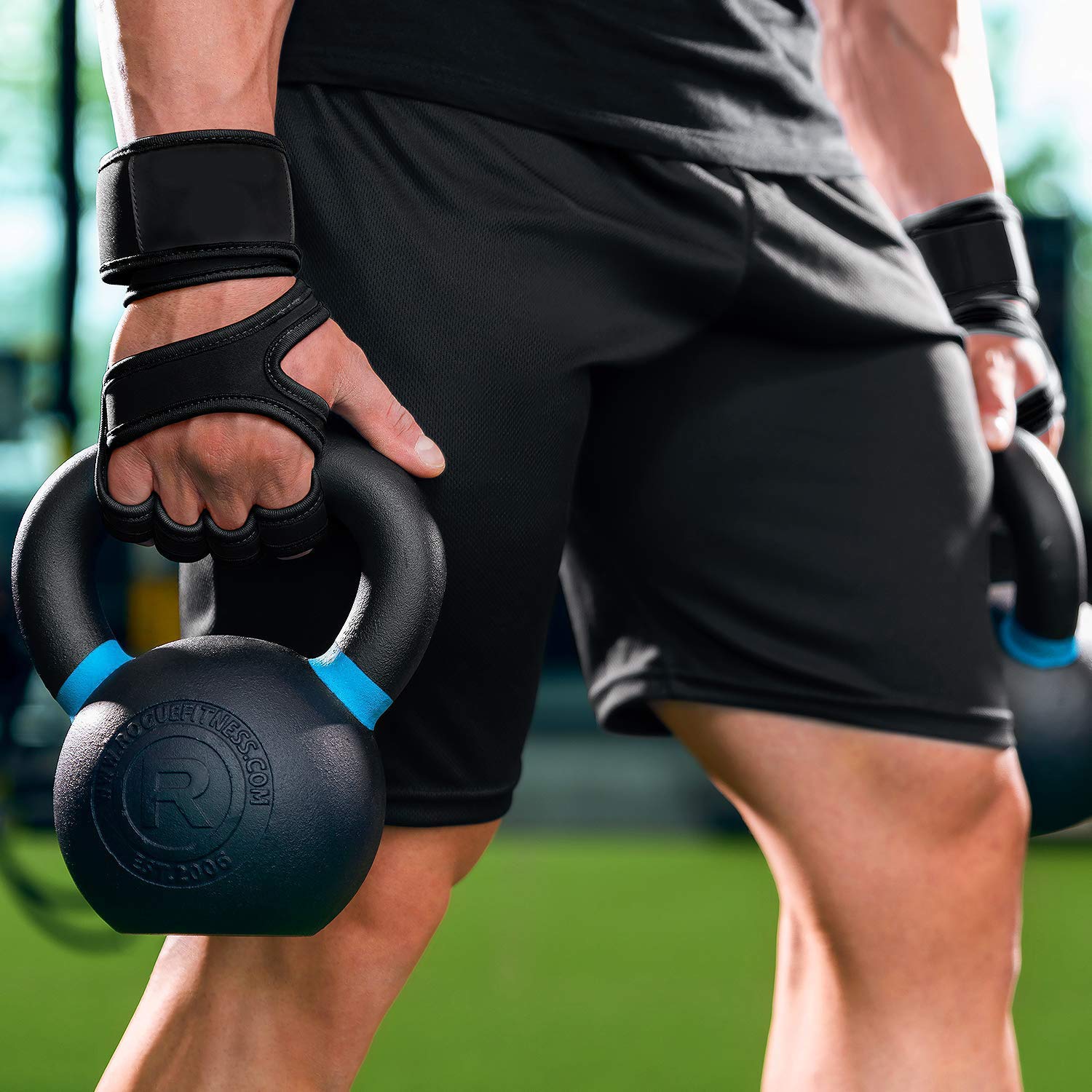 serveuttam Leosportz Workout Gloves With Wrist Support For Gym Workouts,Pull Ups,Cross Training,Weightlifting,Calisthenics,Wod- Silicone Padding - Great Hand Grip&No Calluses(Matt Black),Free Size - Image 8