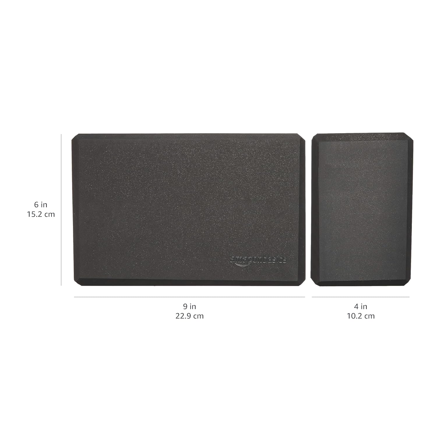 AmazonBasics Foam Yoga Blocks - 4 x 9 x 6 Inches, Set of 2, Black - Image 7