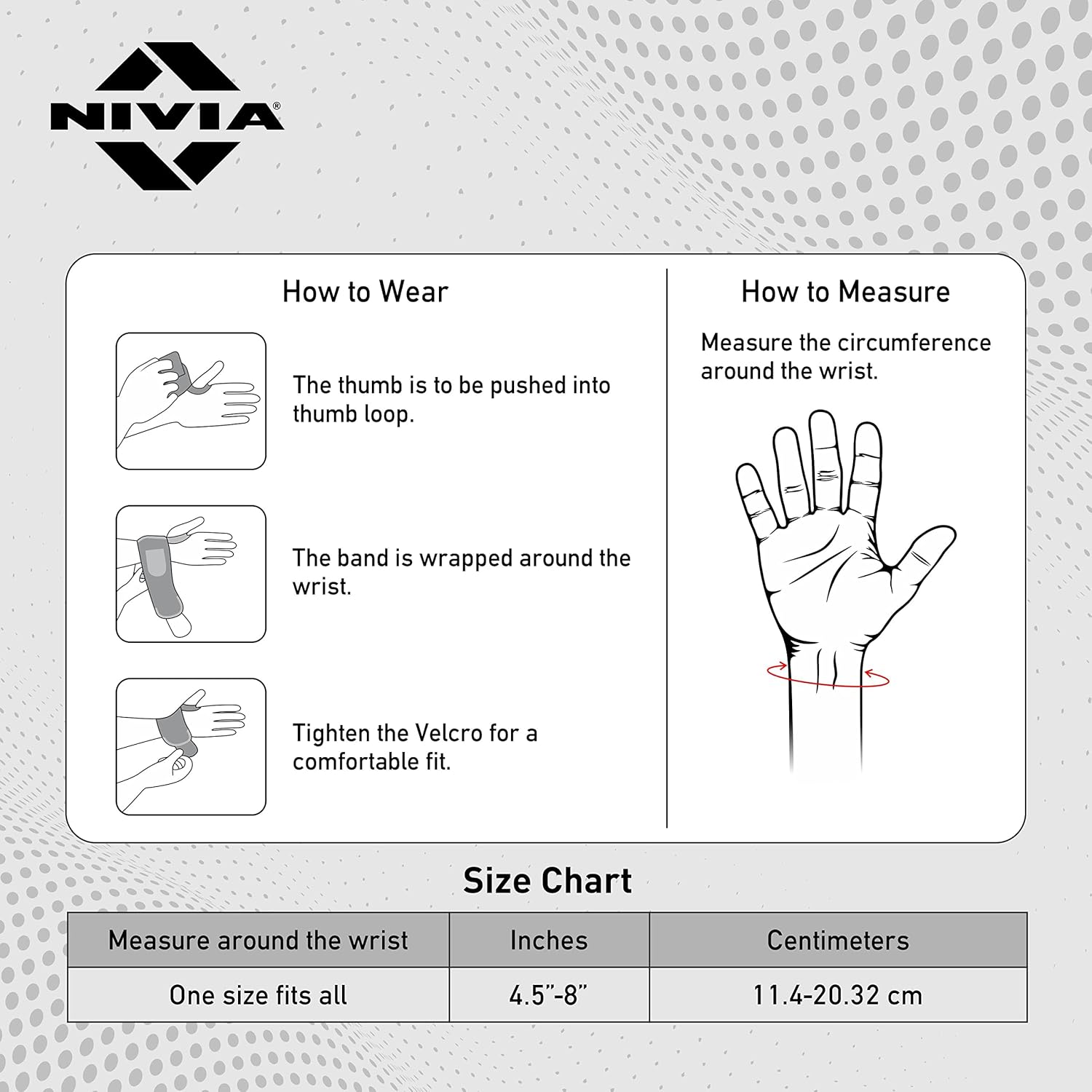 Nivia Weight Lifting Wrist Support with Thumb Loop Strap for Gym & Fitness/Made of Velcro and Elastic Band for Men & Women (Black/Grey) - Image 3