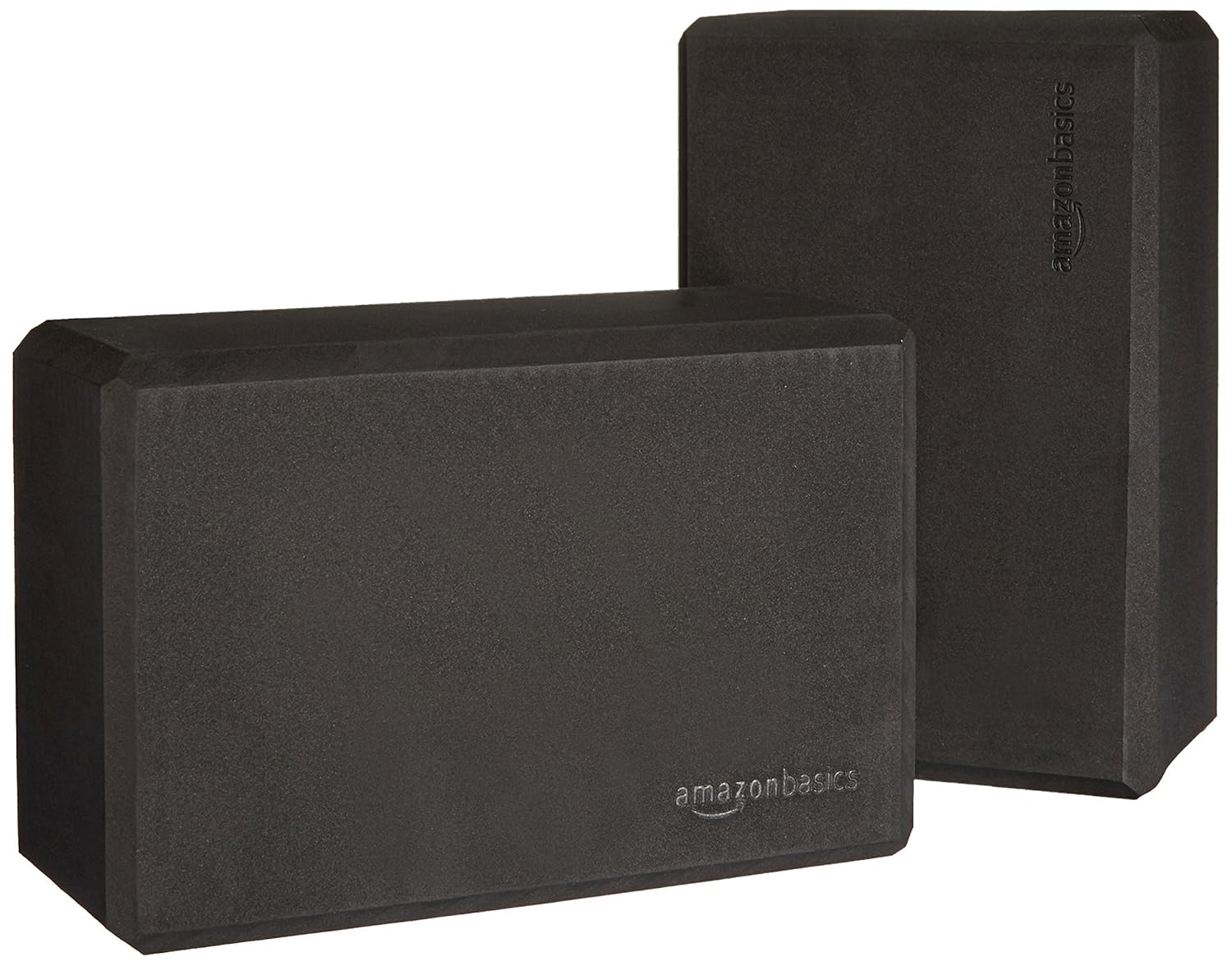 AmazonBasics Foam Yoga Blocks - 4 x 9 x 6 Inches, Set of 2, Black - Image 2